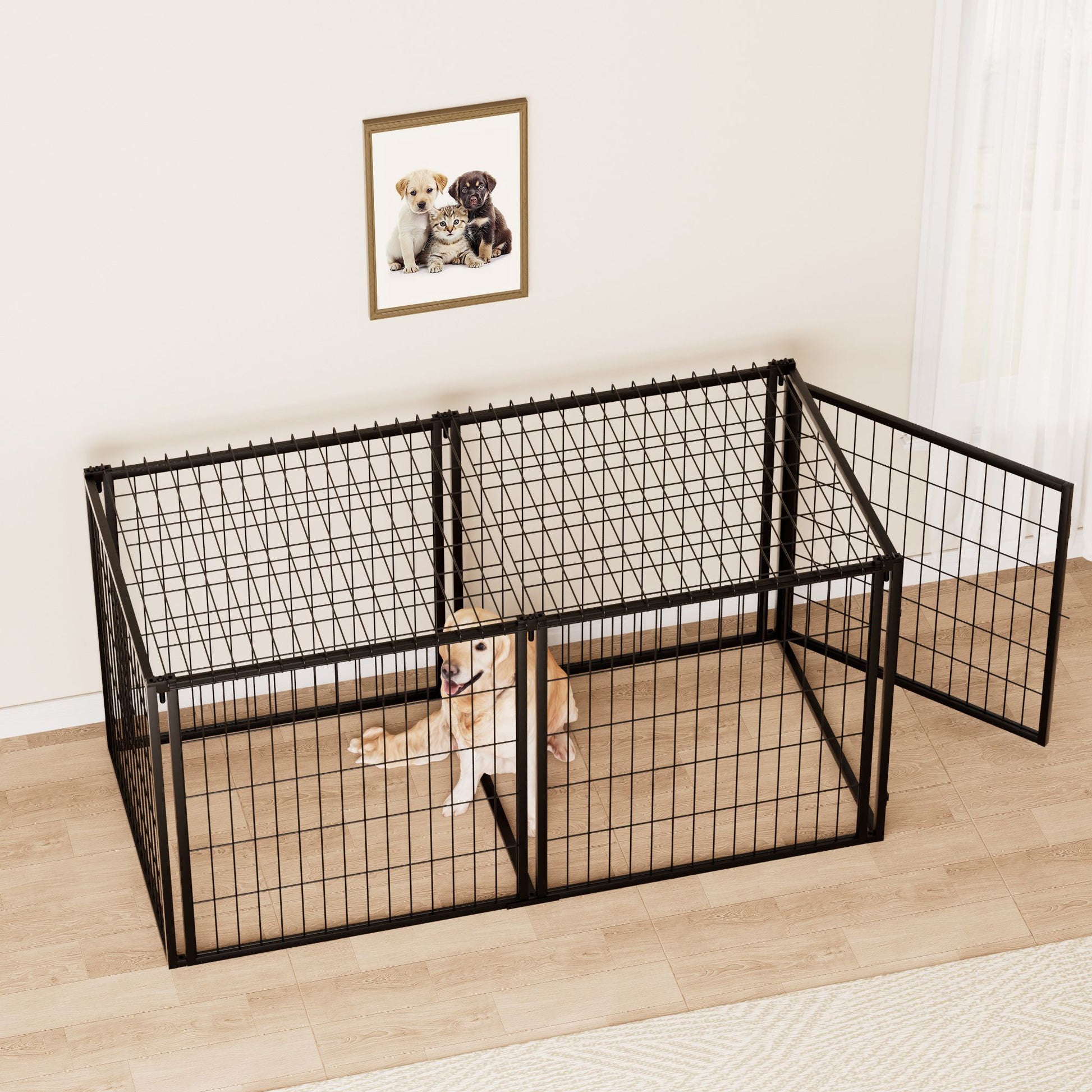 Dog cage for small and medium dogs