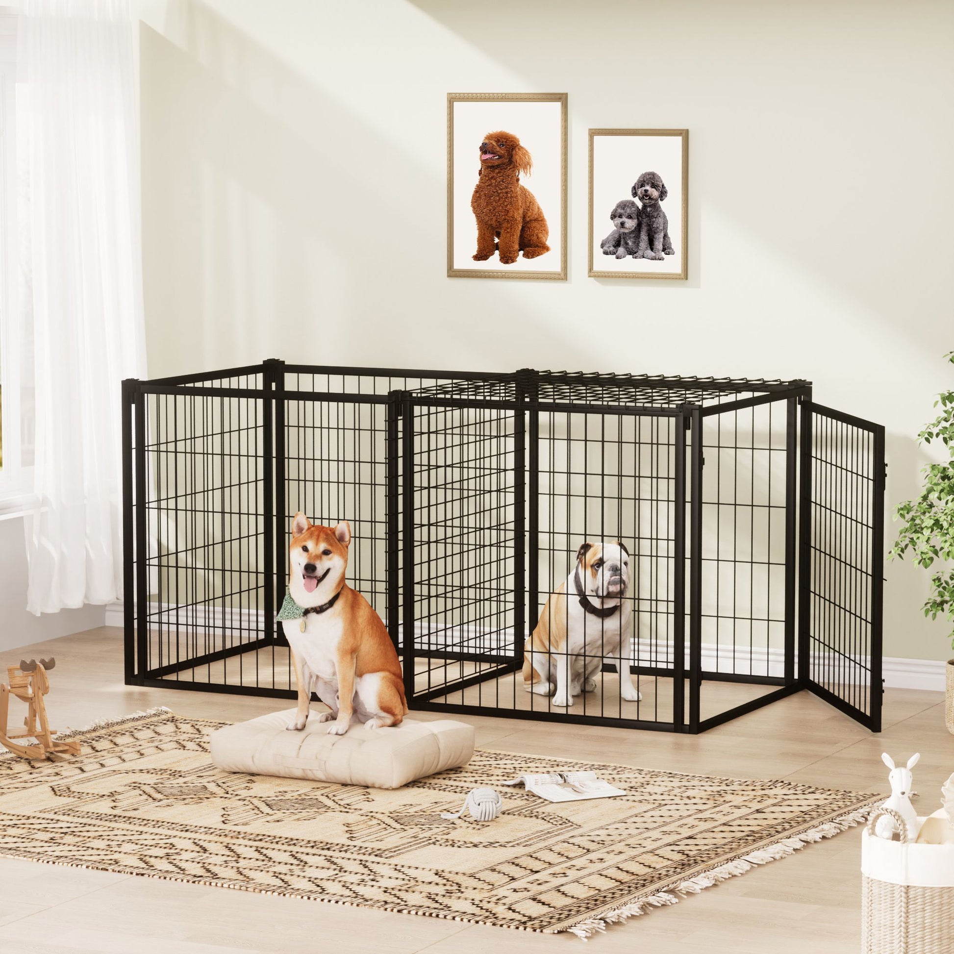 Dog cage for small and medium dogs