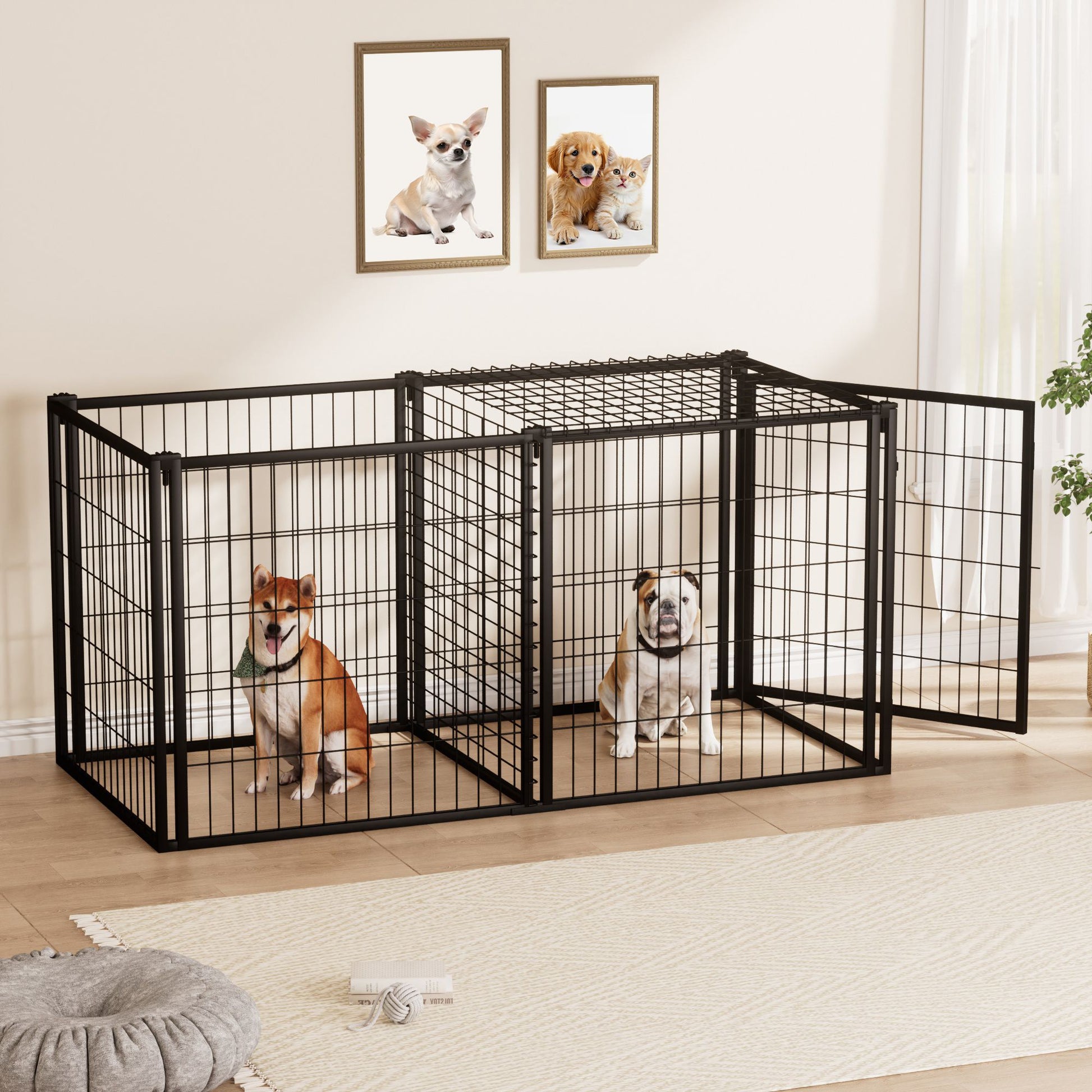 Dog cage for small and medium dogs