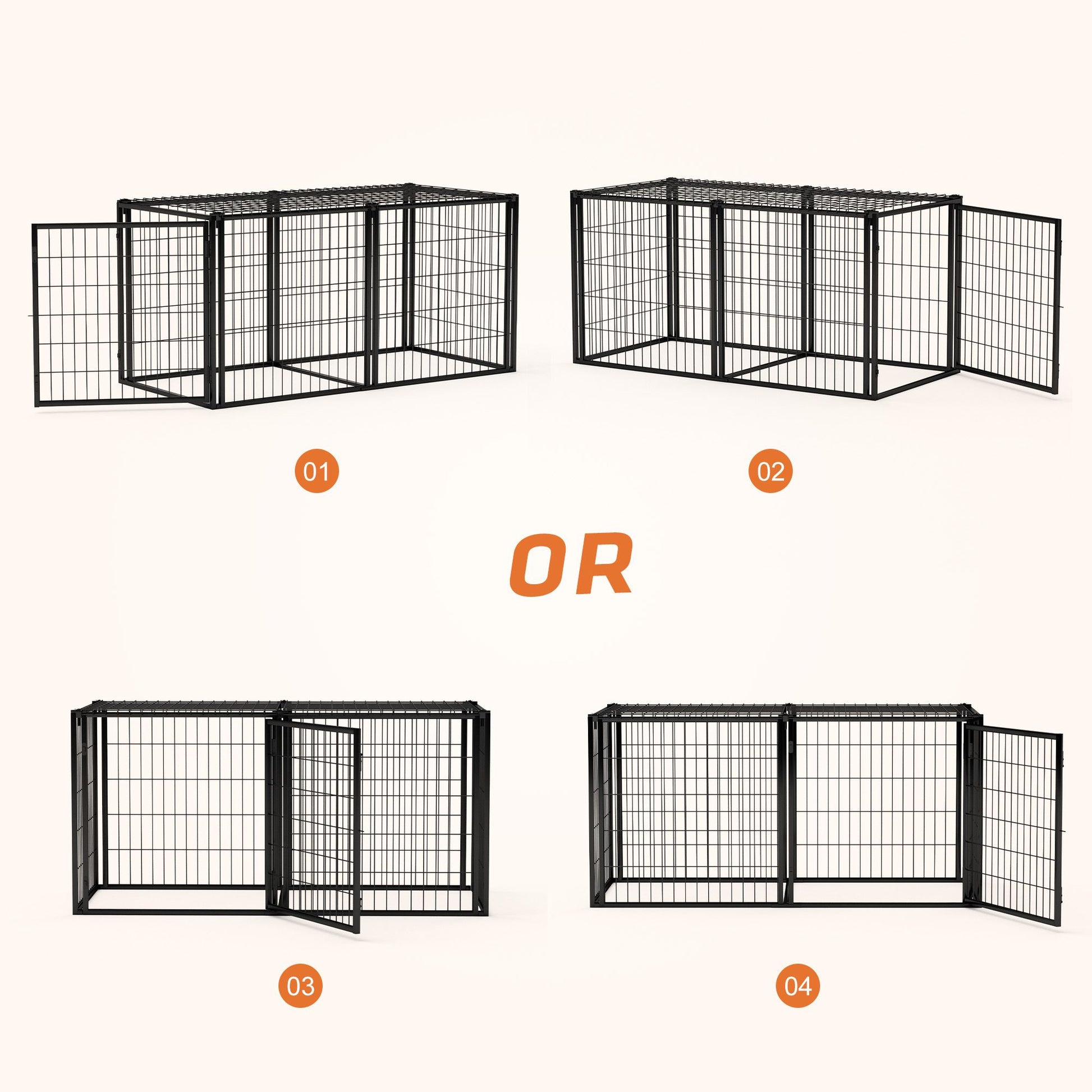 Dog cage for small and medium dogs