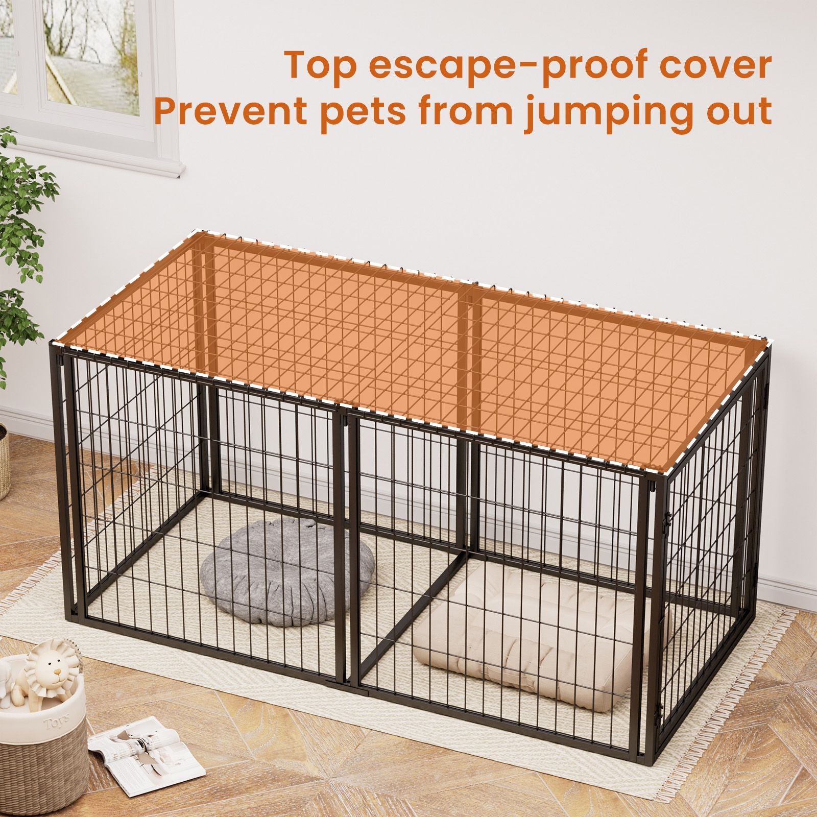Dog cage for small and medium dogs