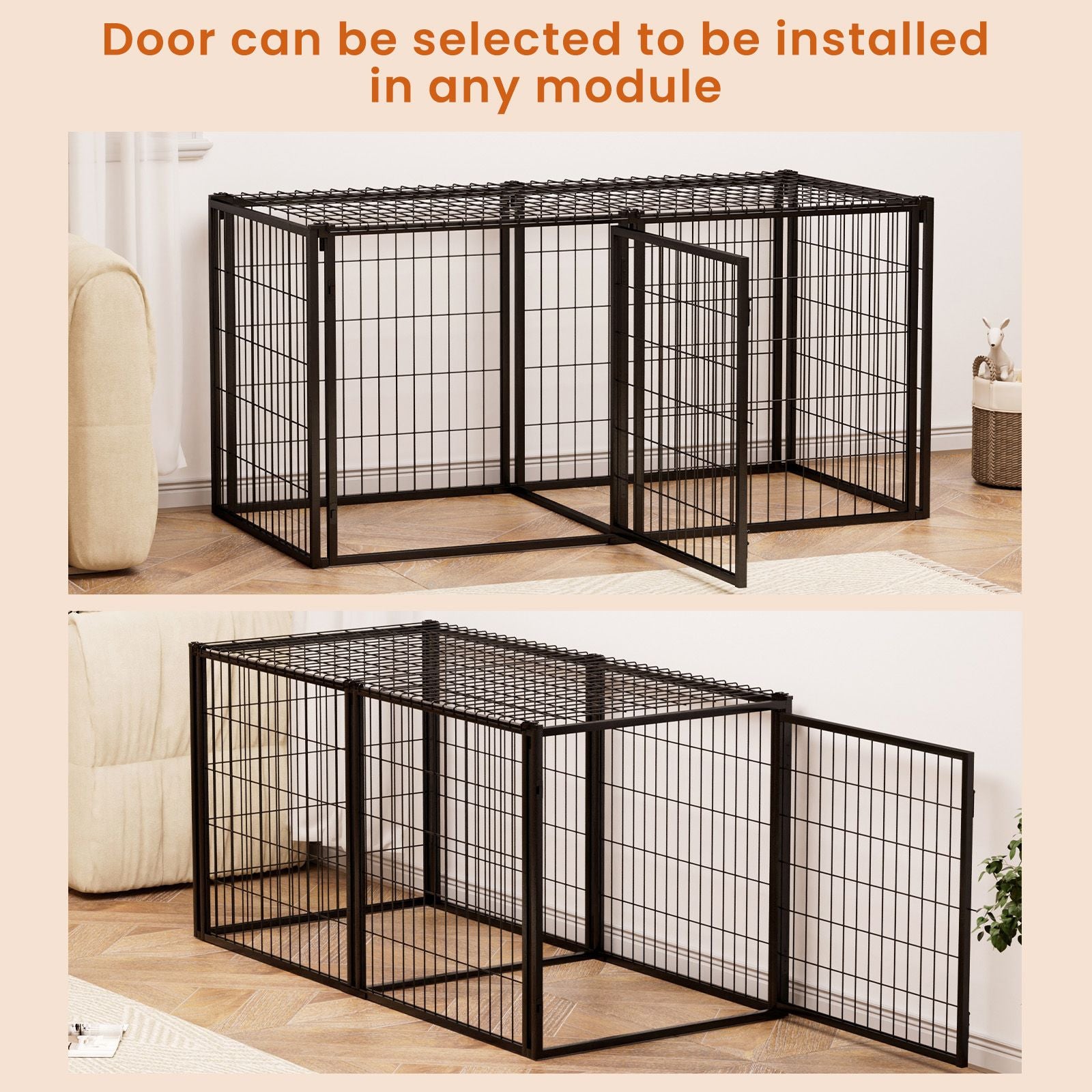Dog cage for small and medium dogs
