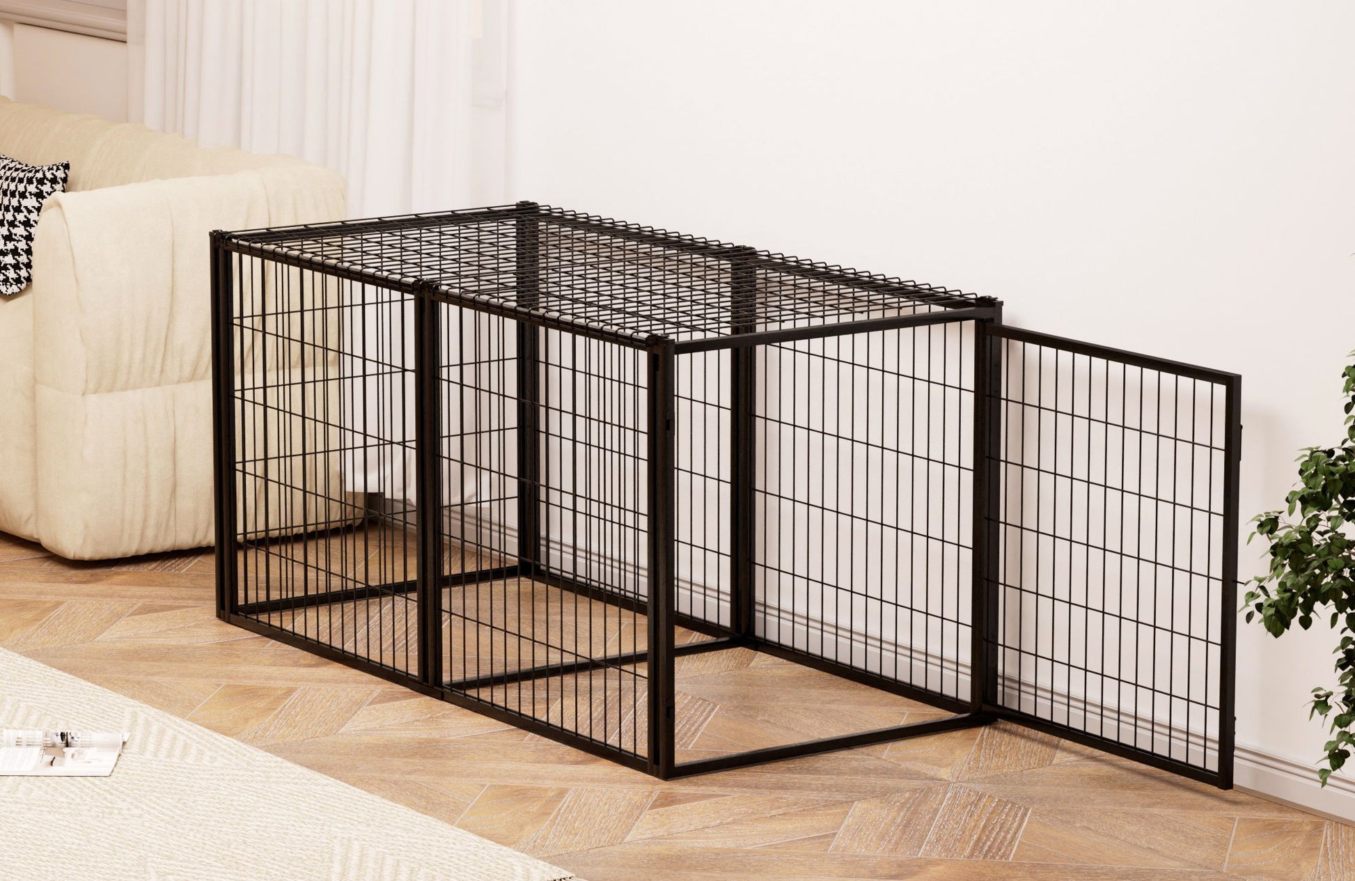 Dog cage for small and medium dogs
