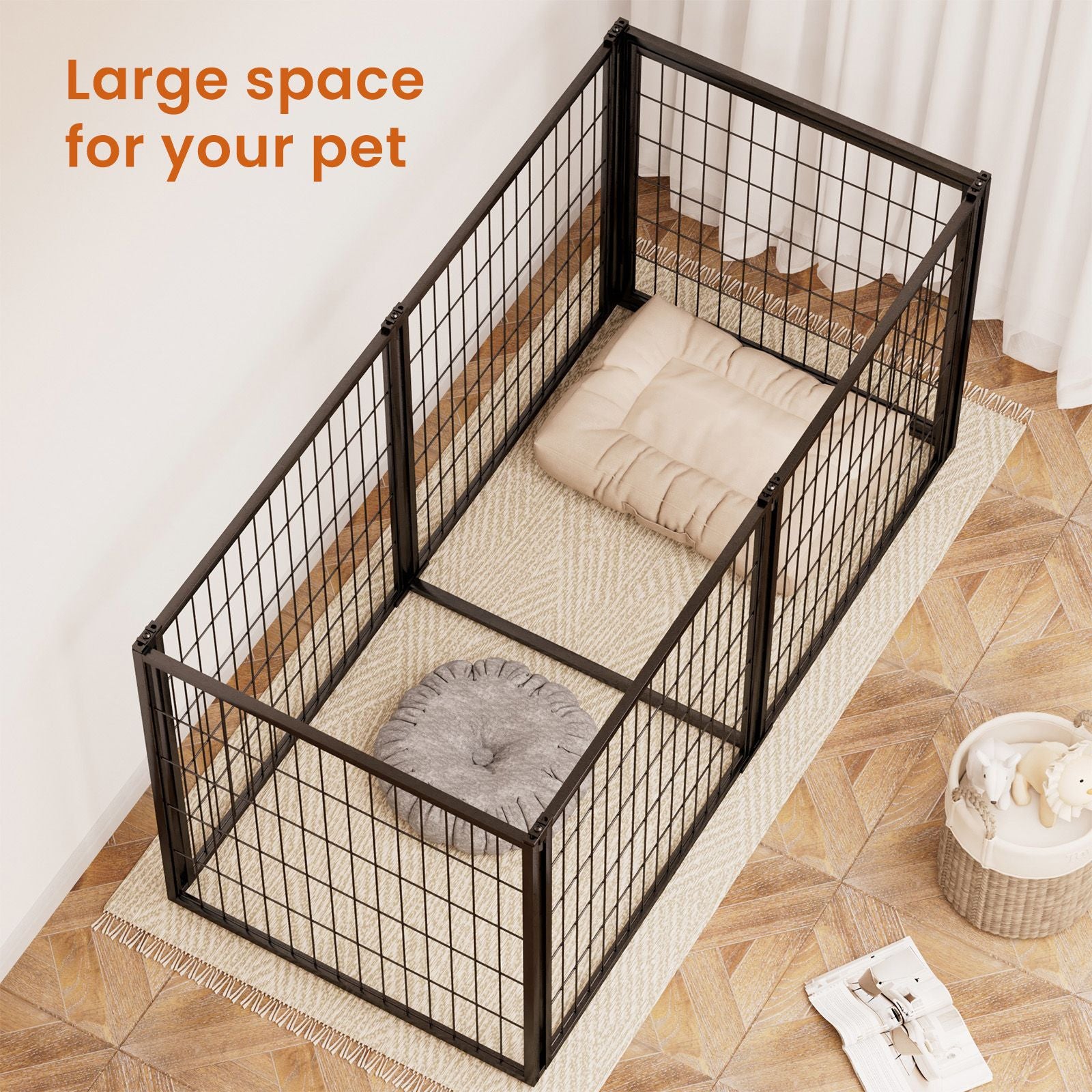 Dog cage for small and medium dogs